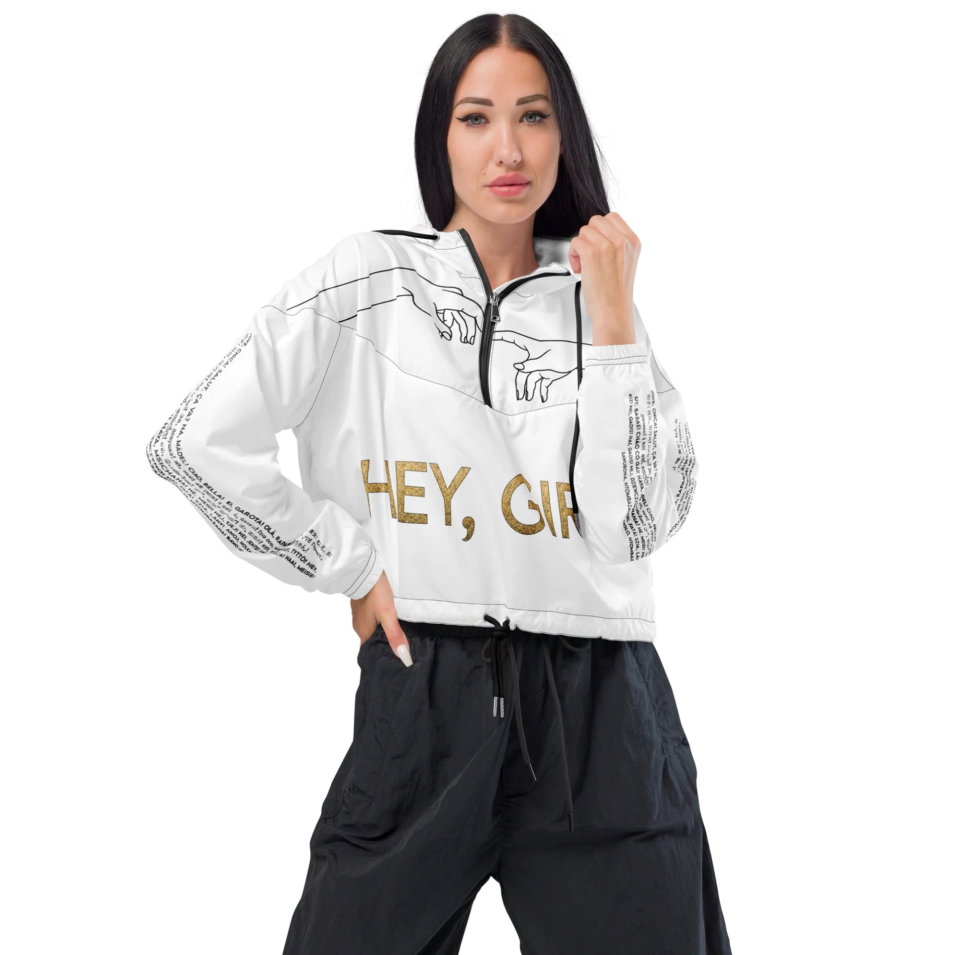 Hey, Girl International Athletic Crop Hoodie product image (1)