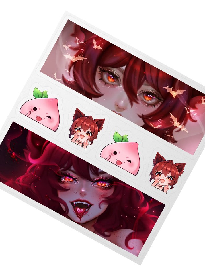 Nixi & Peachums Sticker Set 5.5"x5.5" product image (2)