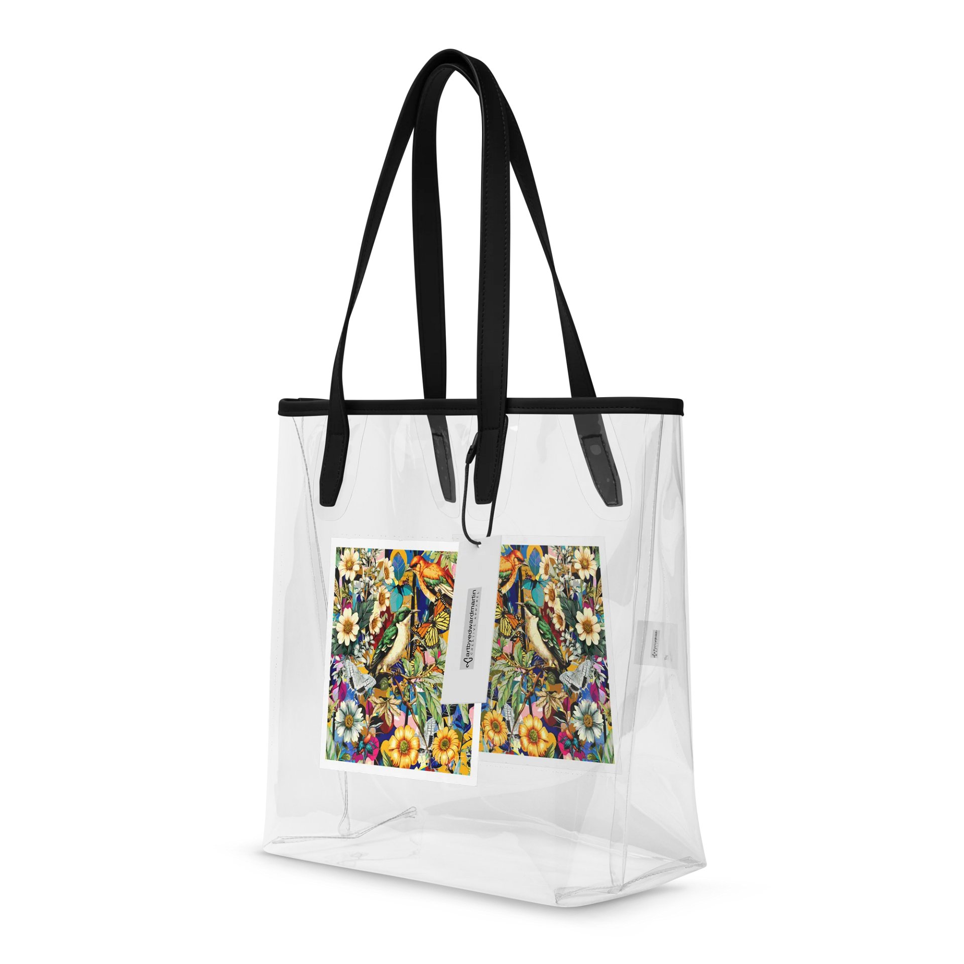 Floral Symphony Clear Tote Bag product image (4)