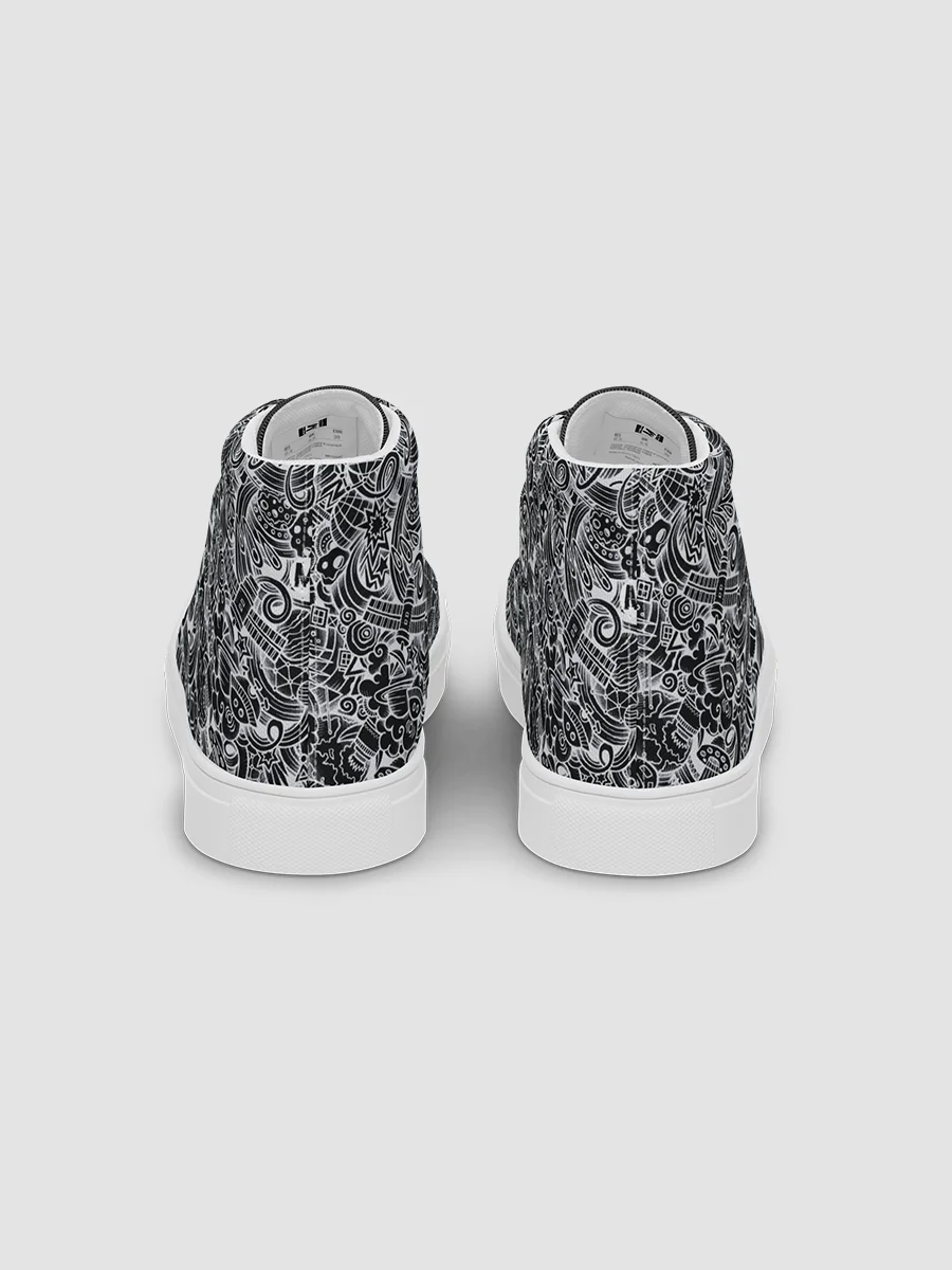 Dark Space Scribble - Men's High Tops | #MadeByMELO product image (11)