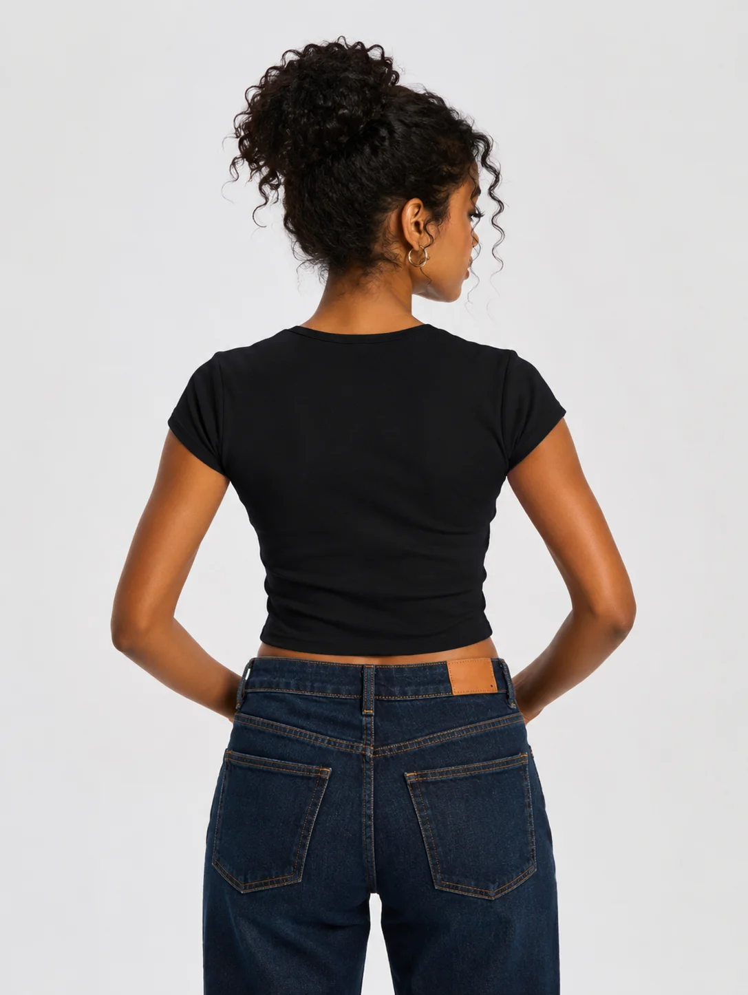 Wealth Bound Ribbed Baby Tee Crop Top product image (2)