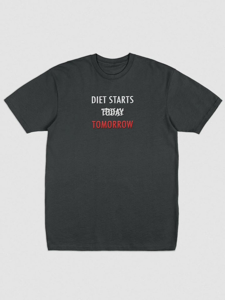 Diet Starts Tomorrow T-Shirt (Black) product image (1)