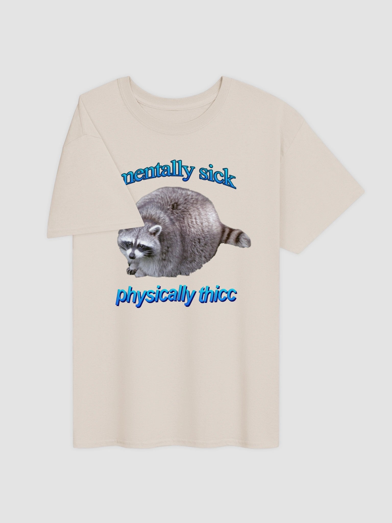 Mentally Sick Physically Thicc Raccoon T-shirt product image (31)