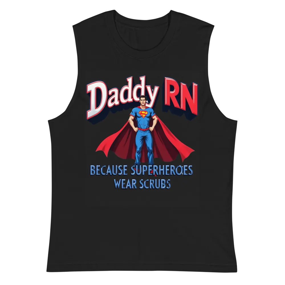 Daddy RN Superhero Muscle Tank product image (3)