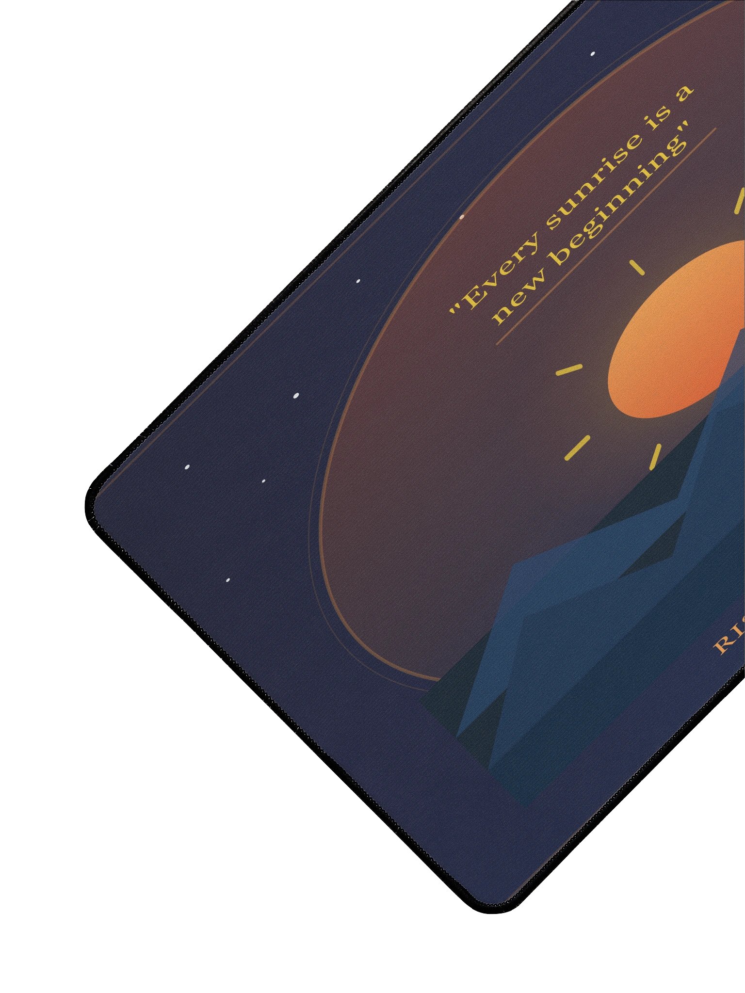 Sunrise Motivation Large Desk Mat – Rise Shine Repeat product image (3)