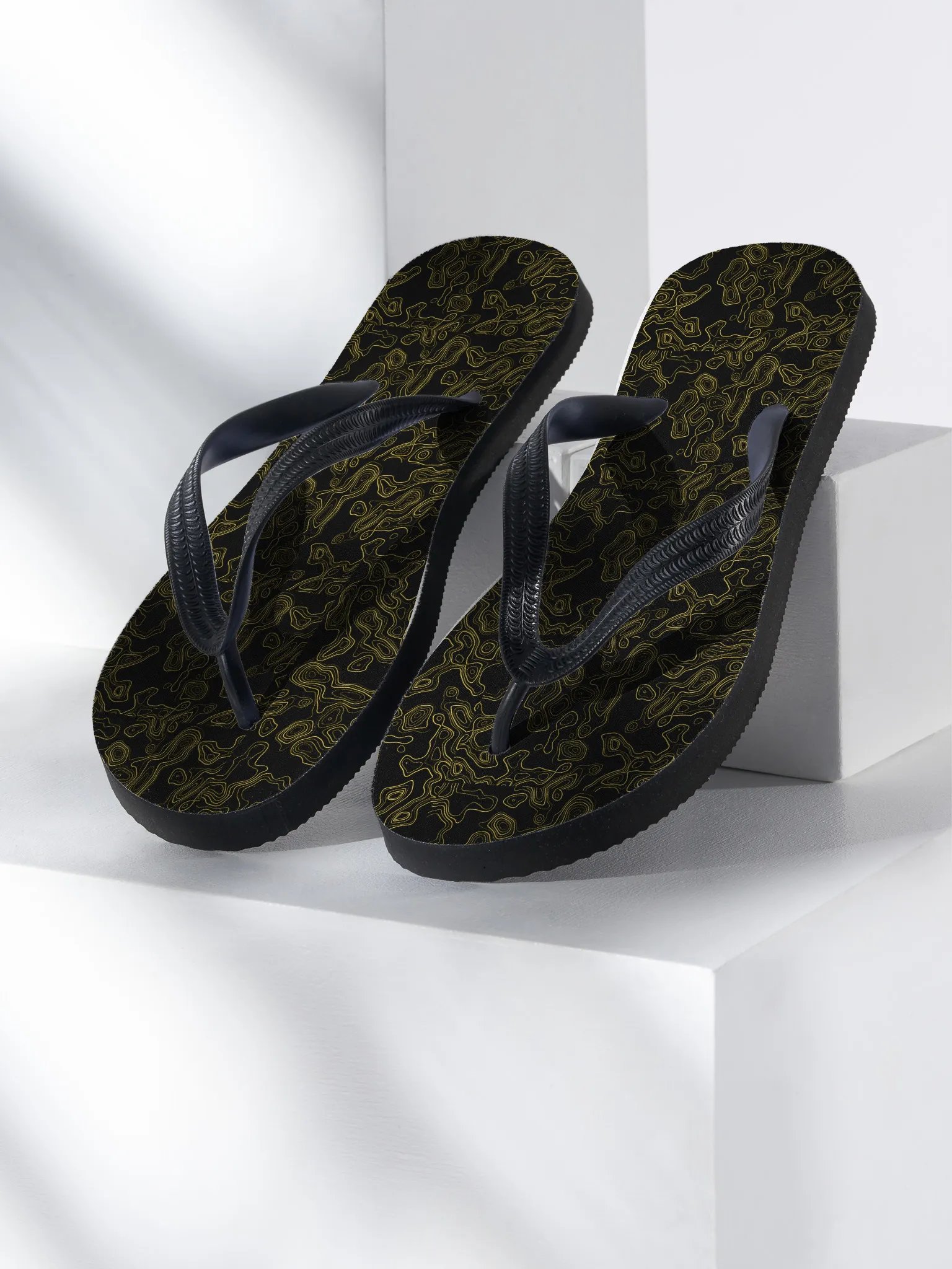 Topographic flip flops product image (1)