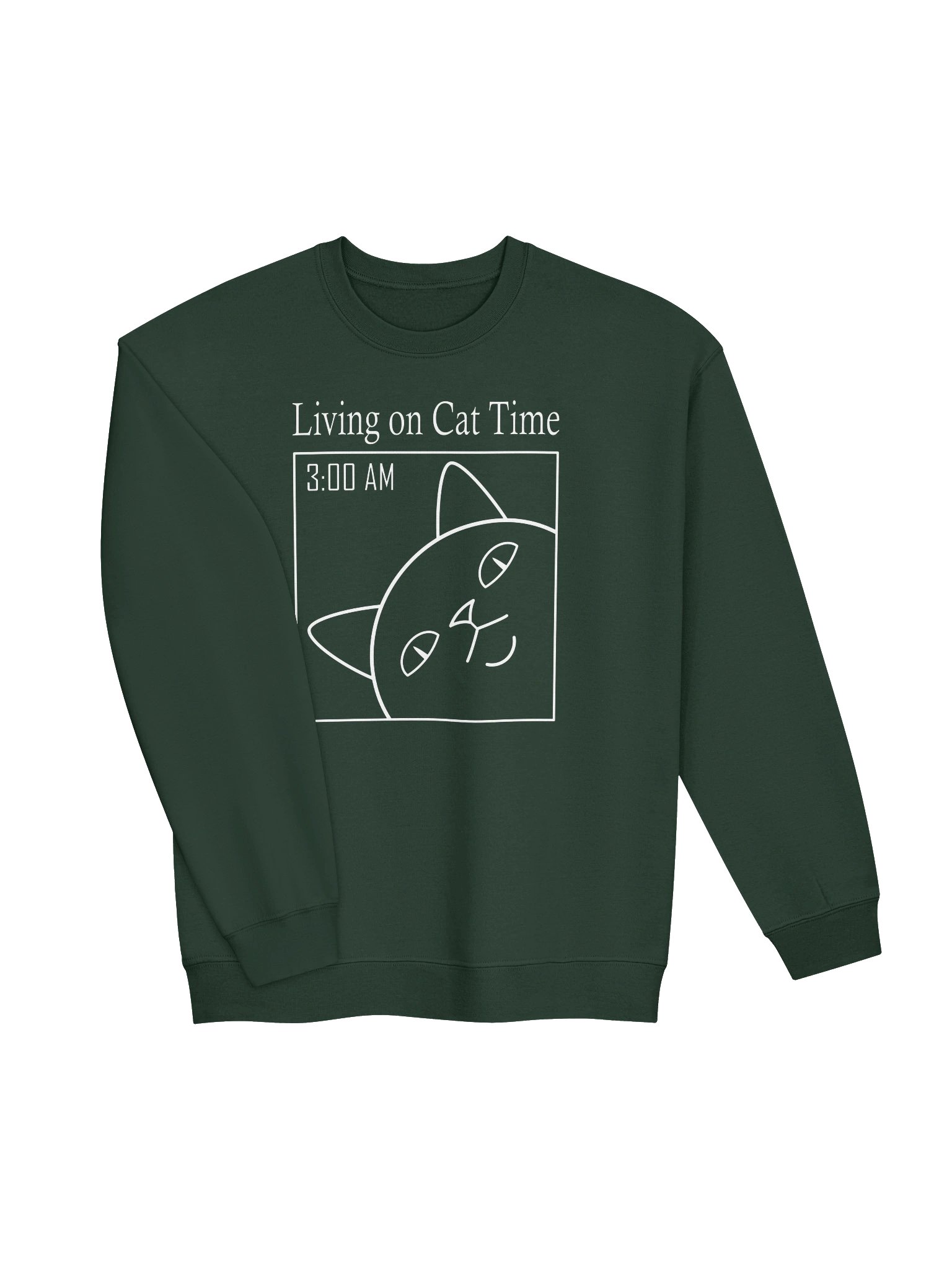 Living on Cat Time - Unisex Adult Sweatshirt product image (2)