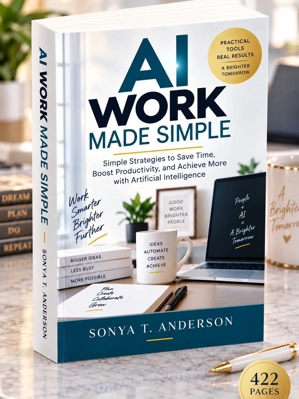 AI Work Made Simple: Simple Strategies to Save Time, Boost Productivity and Achieve More with Artificial Intelligence product image (1)