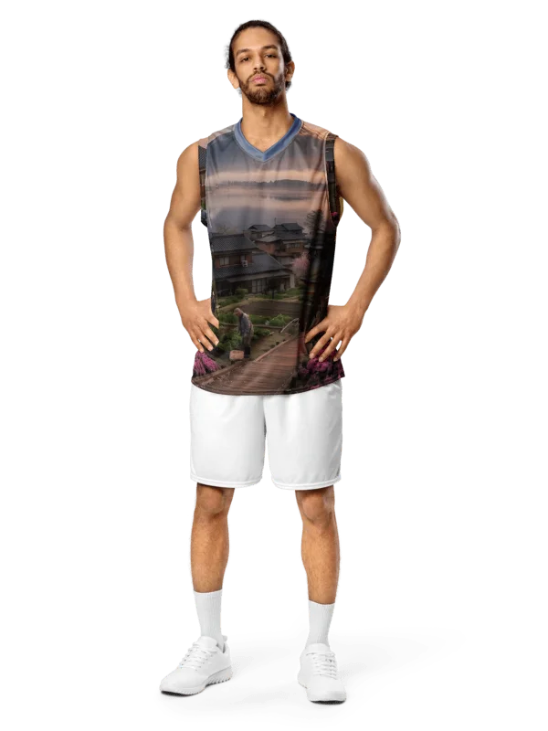 Mount Fuji Recycled Basketball Jersey | Moisture-Wicking UPF 50+ product image (5)