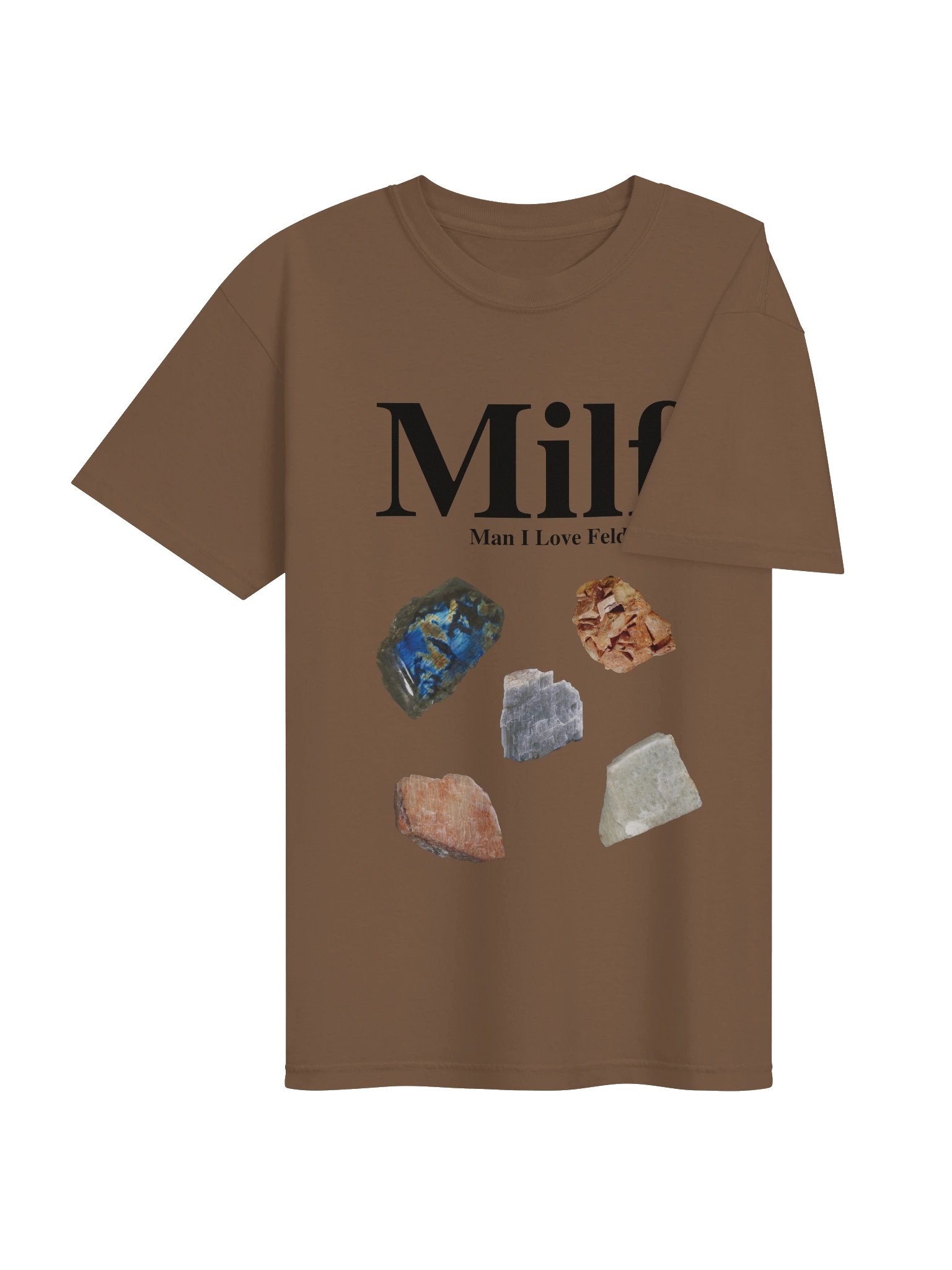 MILF mineral samples regular tee black text product image (36)