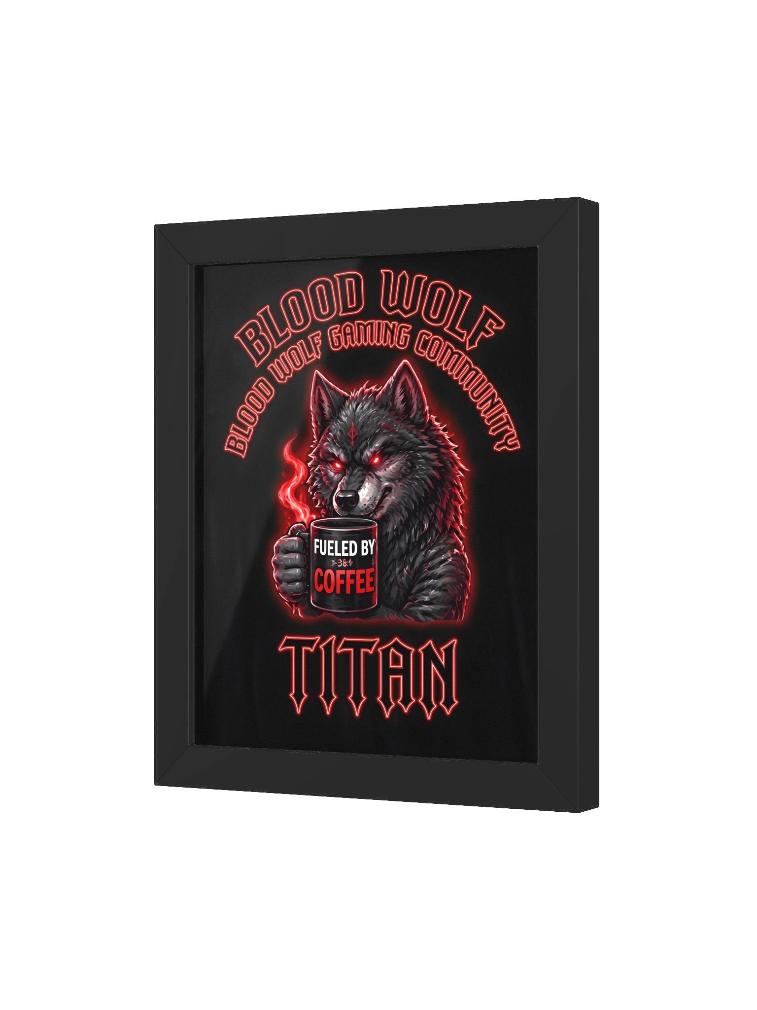 Blood Wolf Gaming Community Titan Framed Poster product image (9)