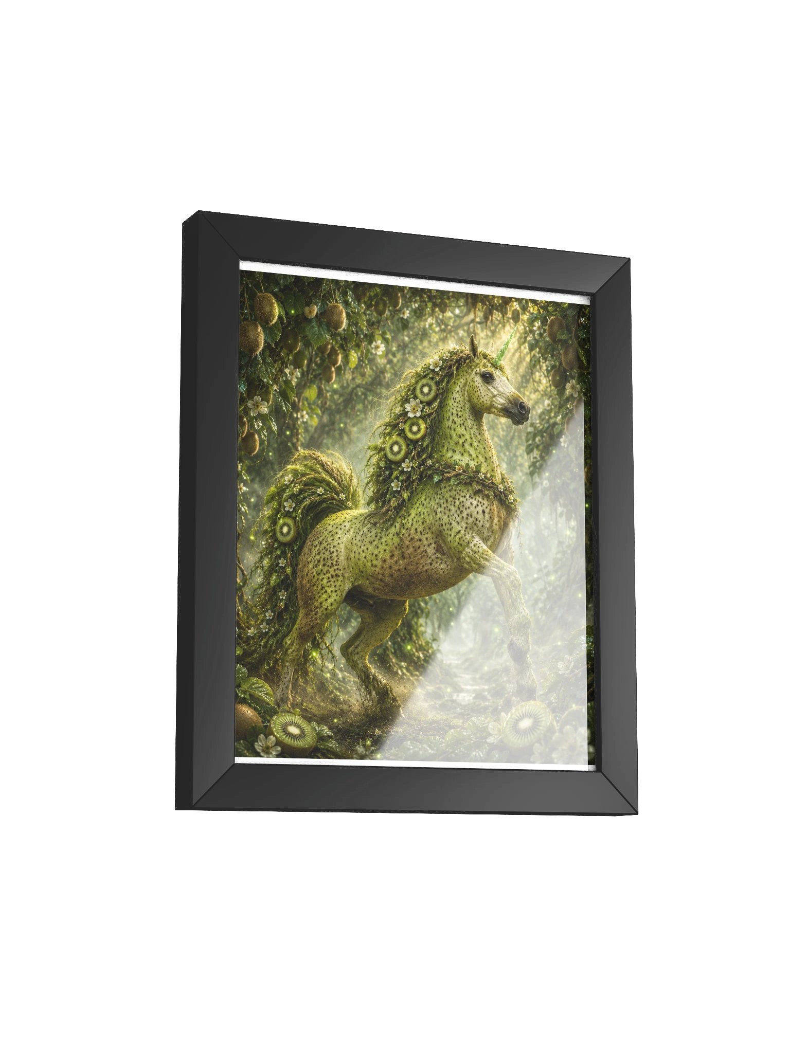 Kiwi Unicorn Black Framed Poster product image (2)