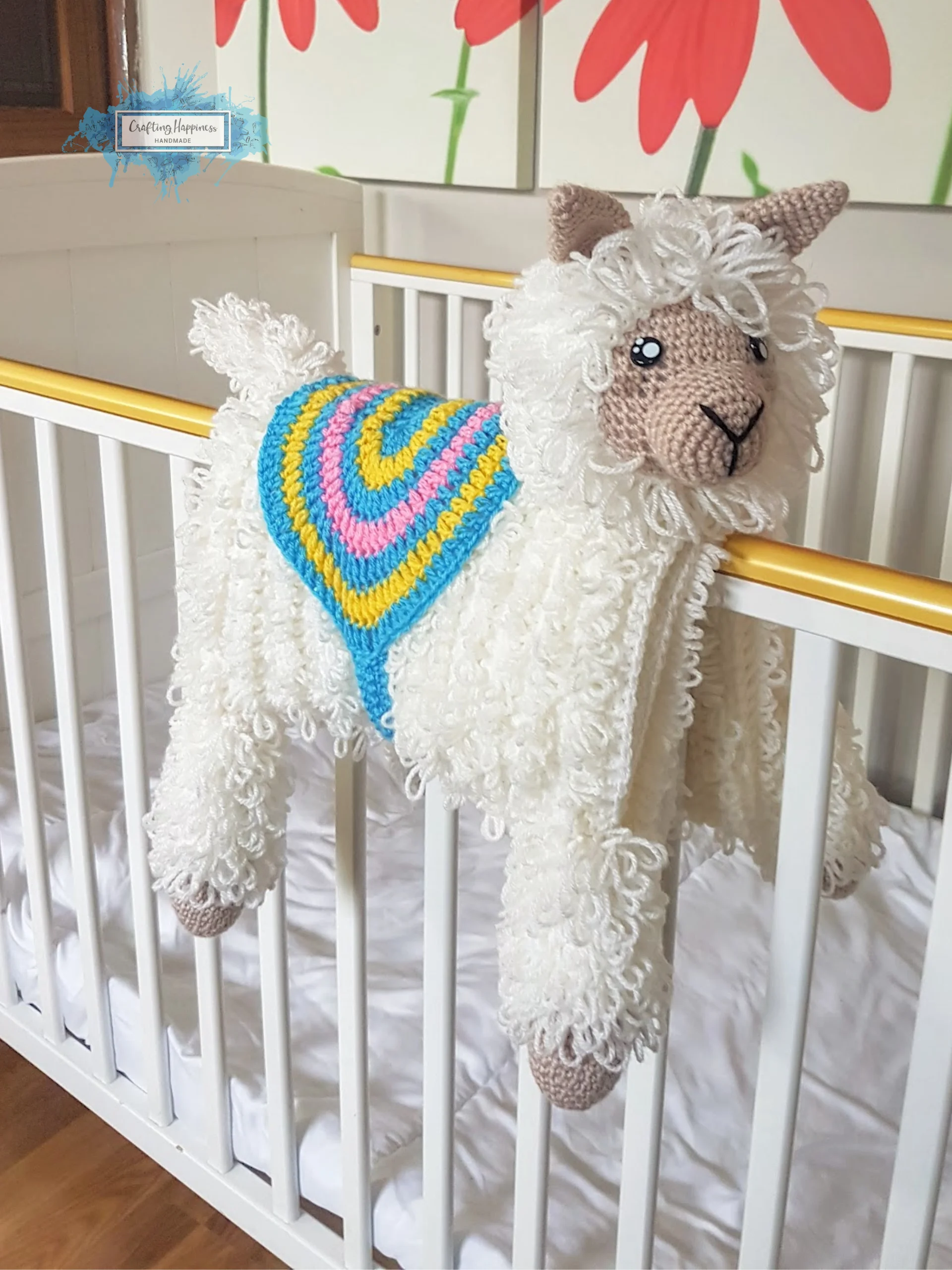 Llama Baby Blanket Crochet Pattern | 3in1 Stroller Toy (PDF Pattern) product image (1)