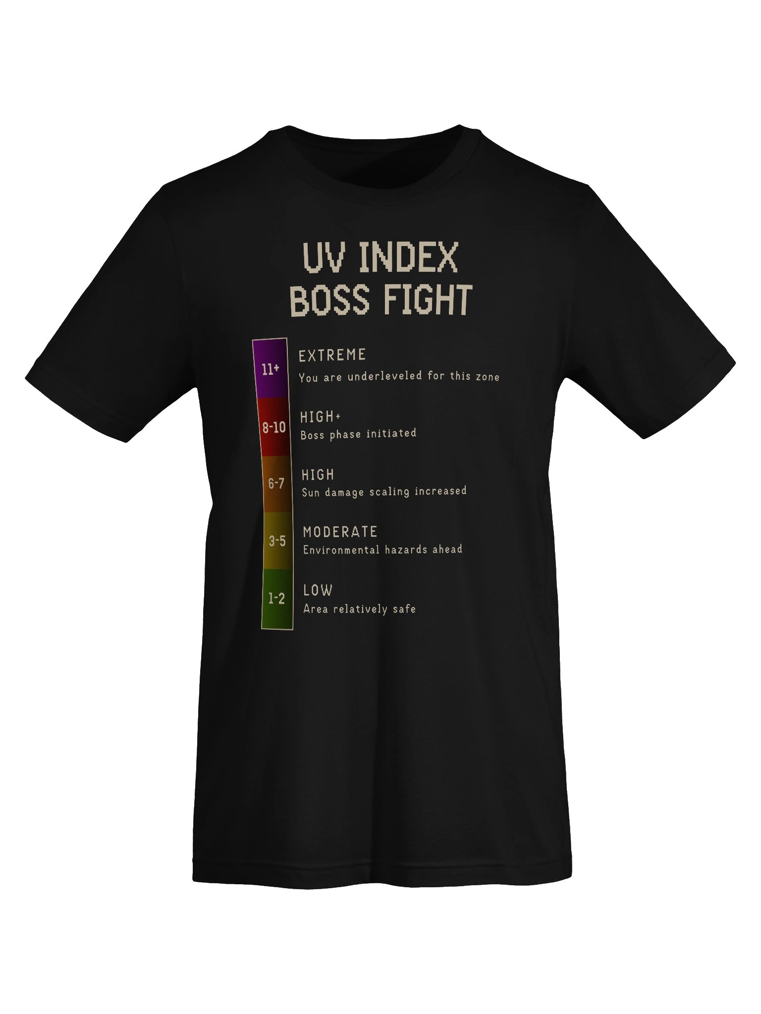 UV Index Boss Fight Shirt | Sun Sensitivity & Chronic Illness Gamer Tee product image (5)