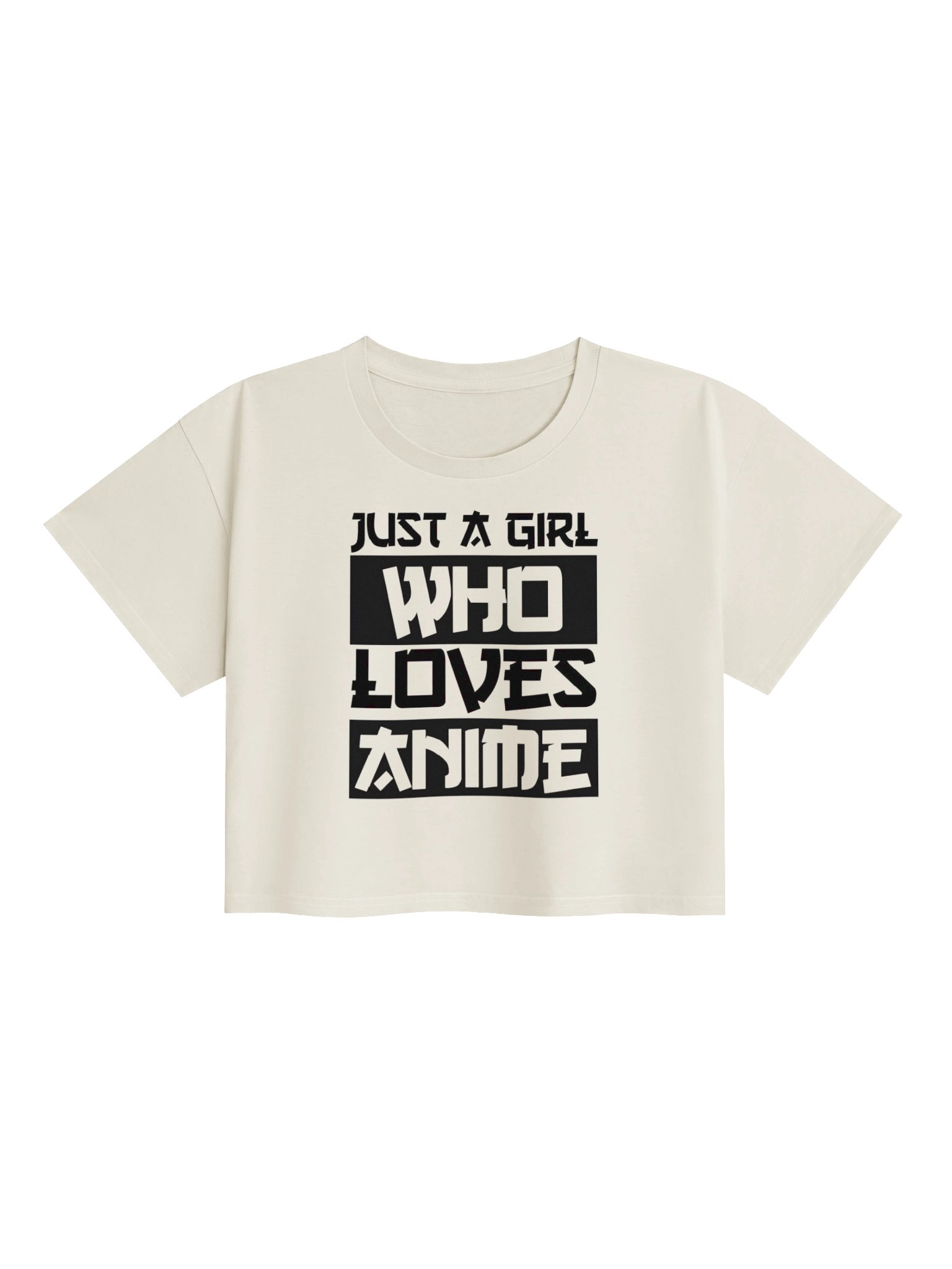 Just a Girl Who Loves Anime – Aesthetic Anime Crop Top product image (37)