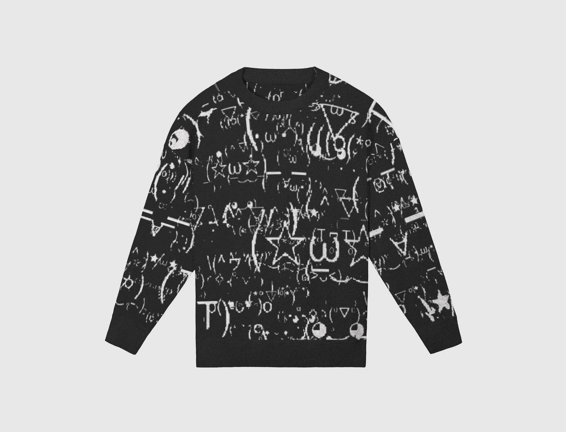 kaomoji knit sweater product image (1)