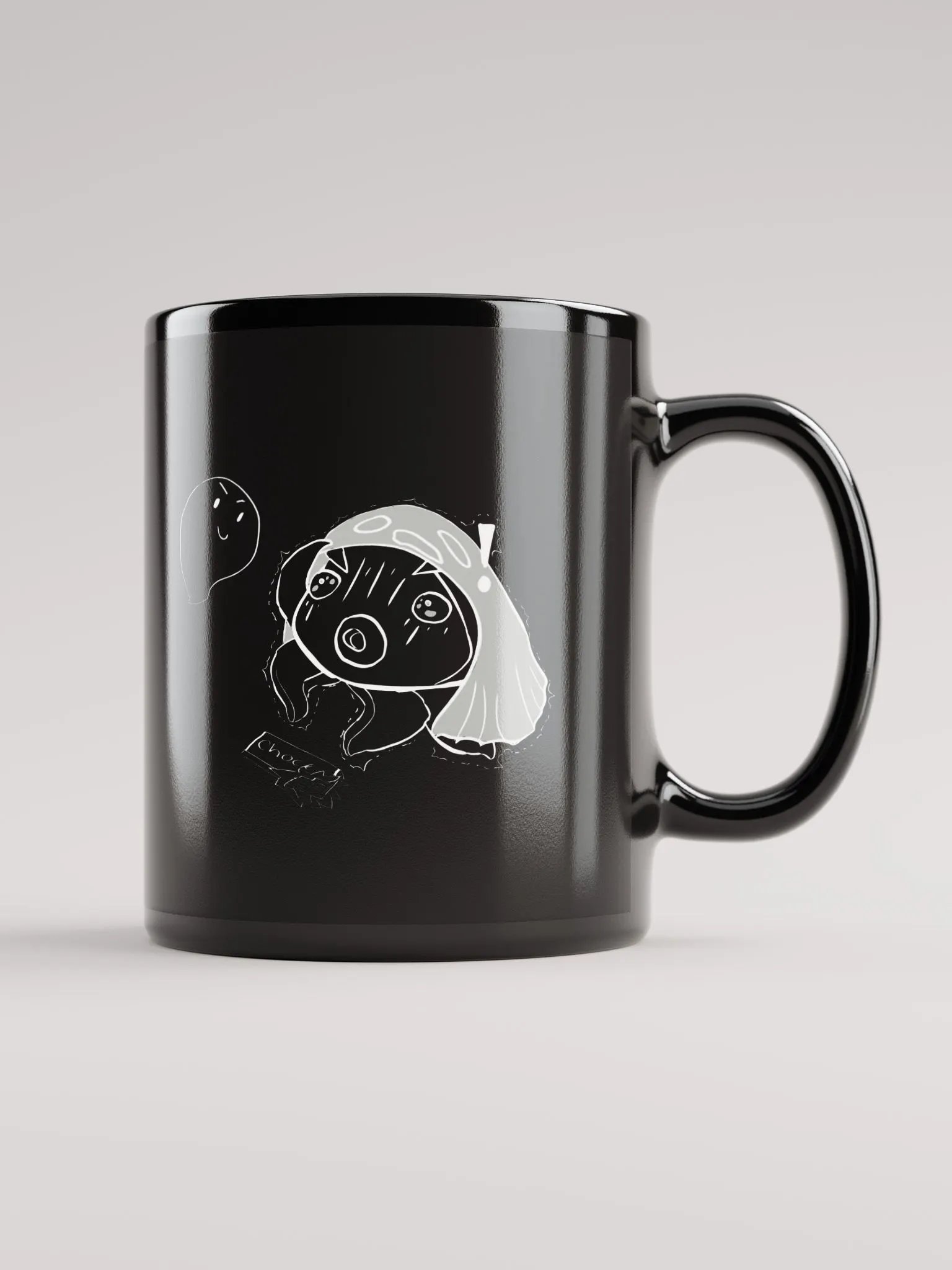 BOONANA Black Glossy Mug product image (1)