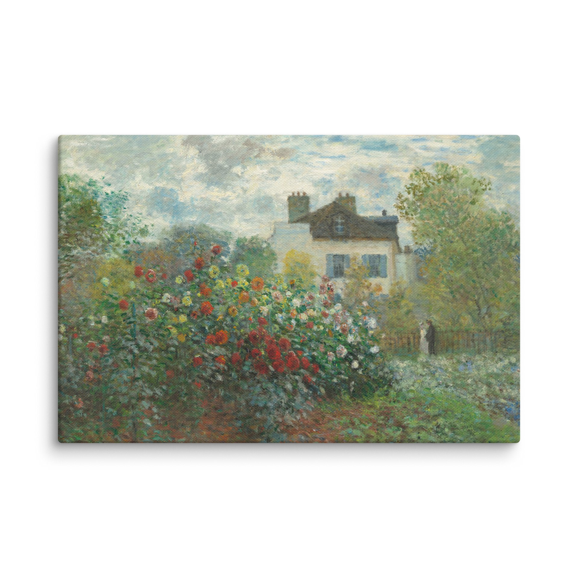 The Artist's Garden in Argenteuil (A Corner of the Garden with Dahlias) Canvas product image (2)