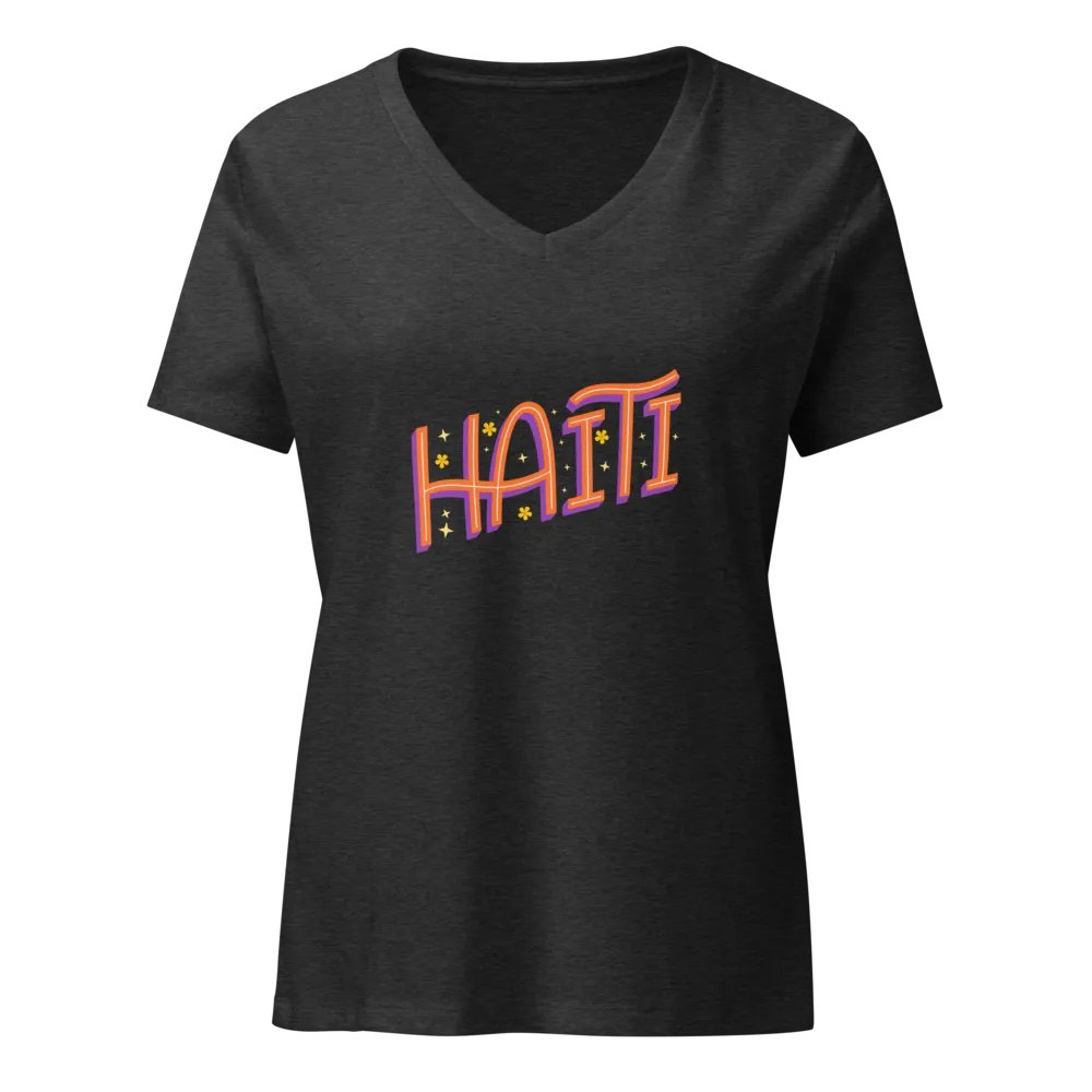 Haiti Celebration V-Neck Tee product image (3)