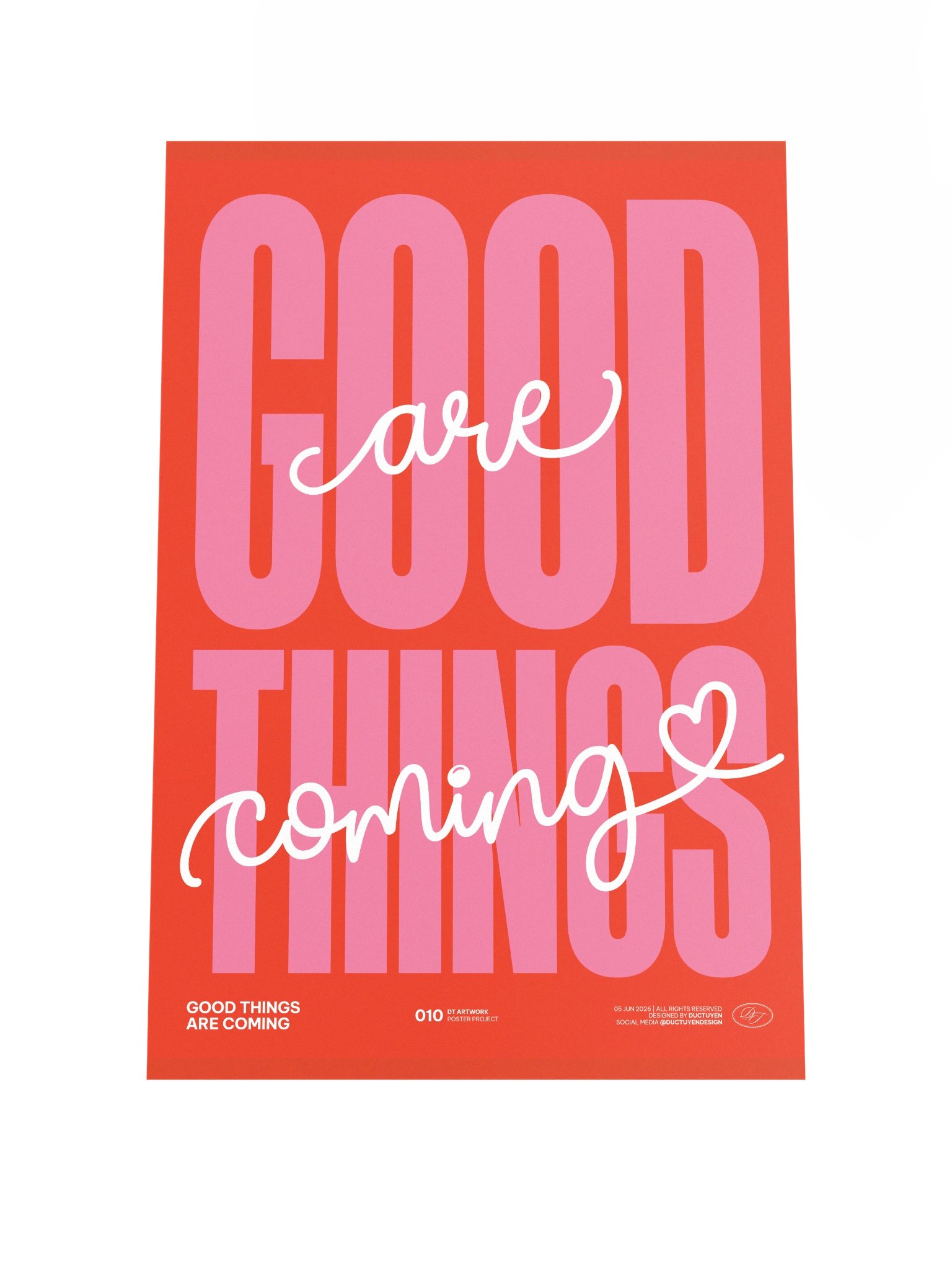 "GOOD THINGS ARE COMING" Print Poster (Unframe) product image (4)