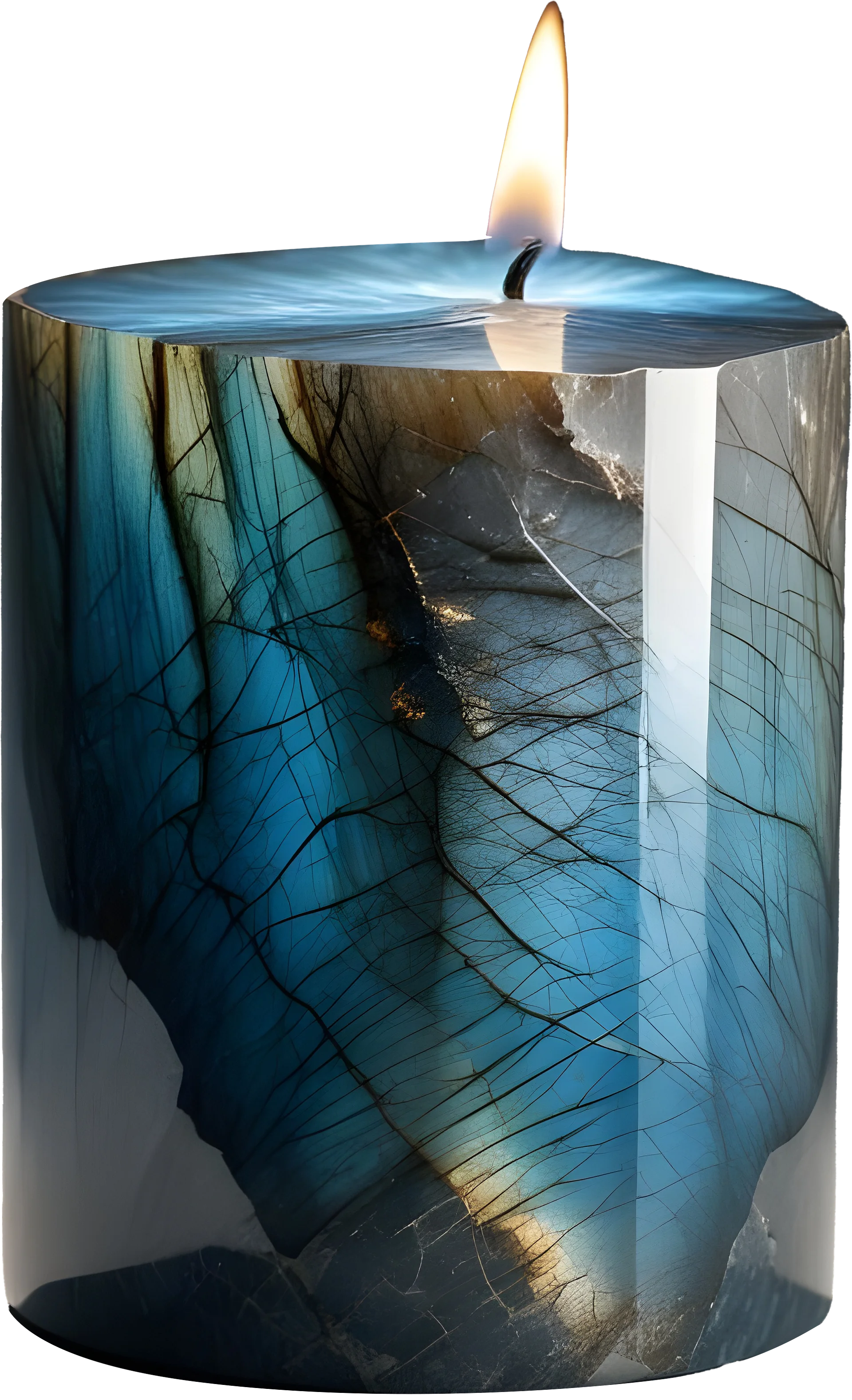 Stellar Luxe – Labradorite Candle PNG product image (1)
