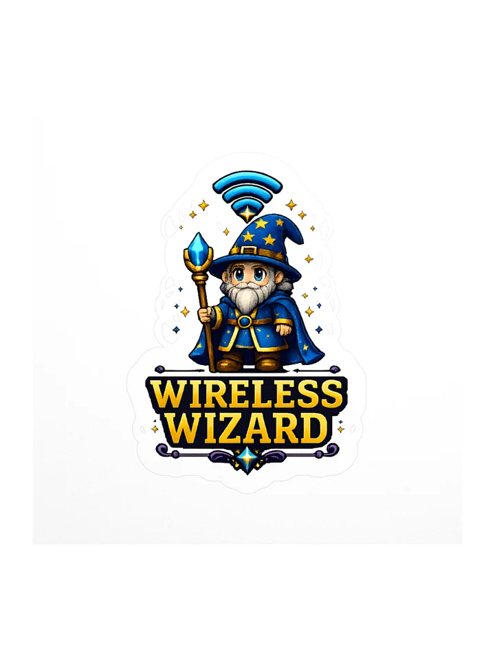 Wireless Wizard Logo Sticker product image (1)