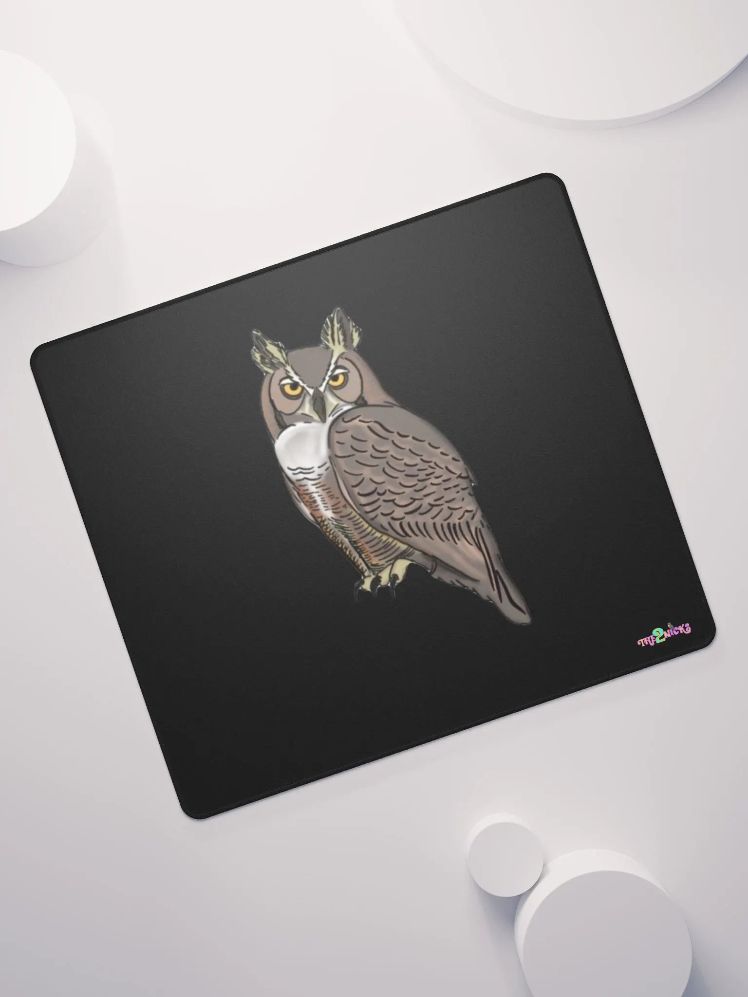 Owl Logo Gaming Mouse Pad (Black) product image (7)