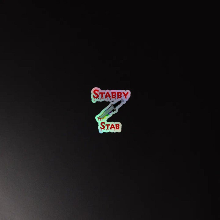 Stabby Stab Holographic Sticker product image (2)