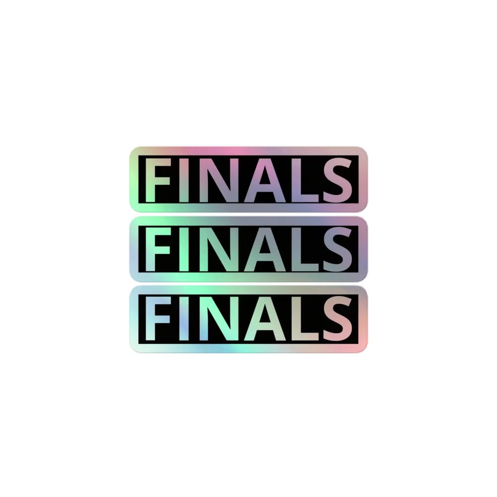 Finals BLOCK logo stickers 3 pack! product image (1)