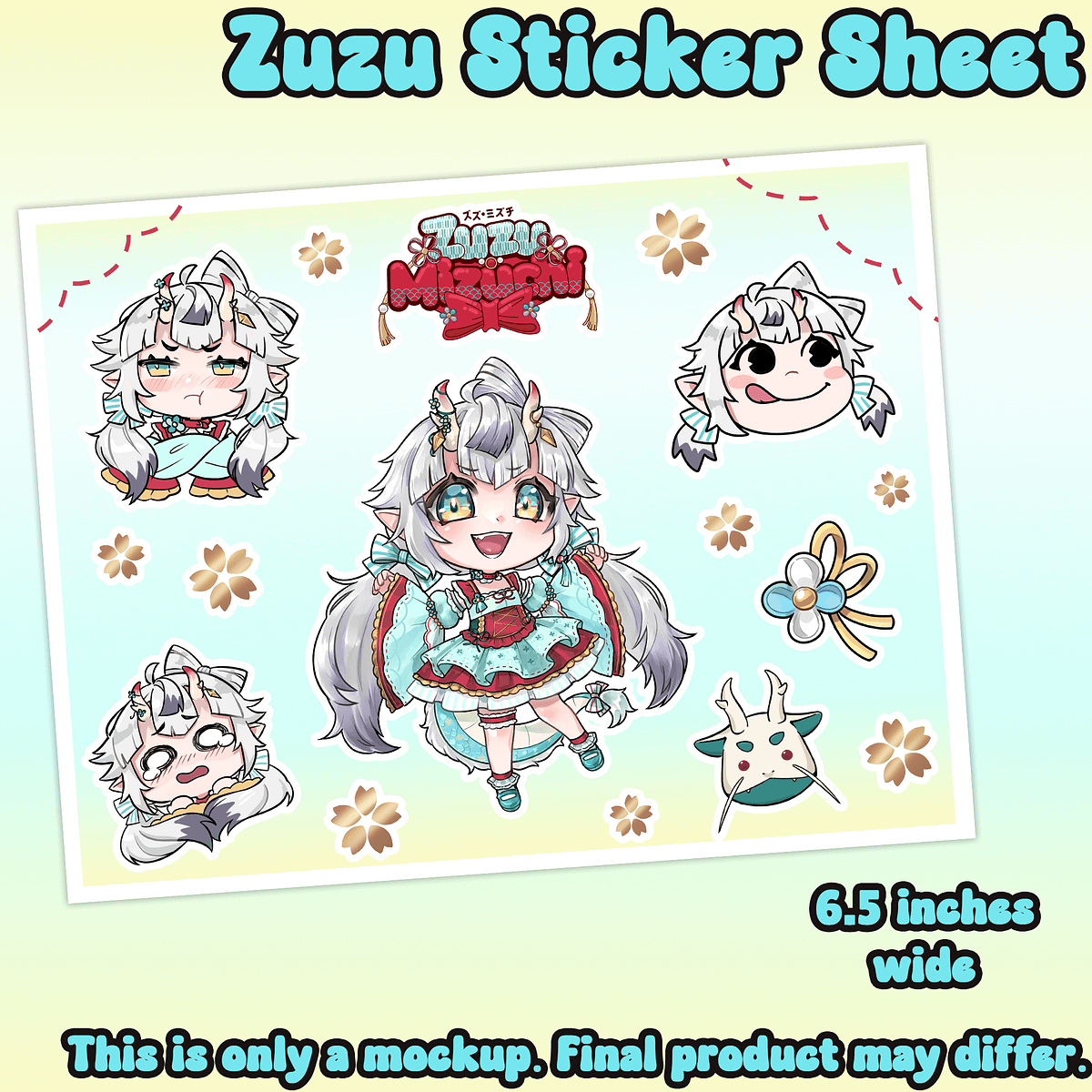 Zuzu Sticker Sheet | RaechitMerch