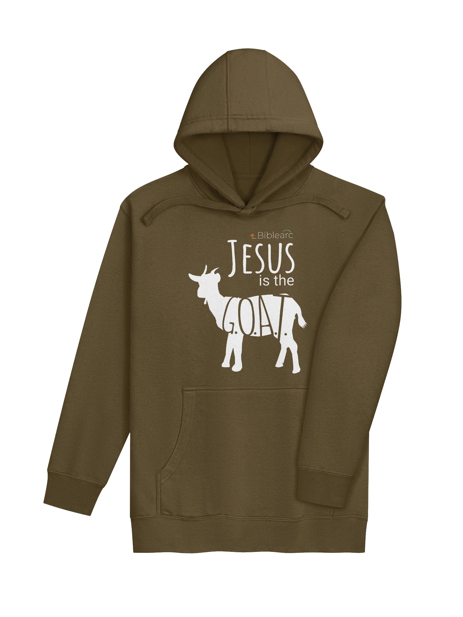Jesus is the G.O.A.T. Hoodie (Dark Colors) product image (4)