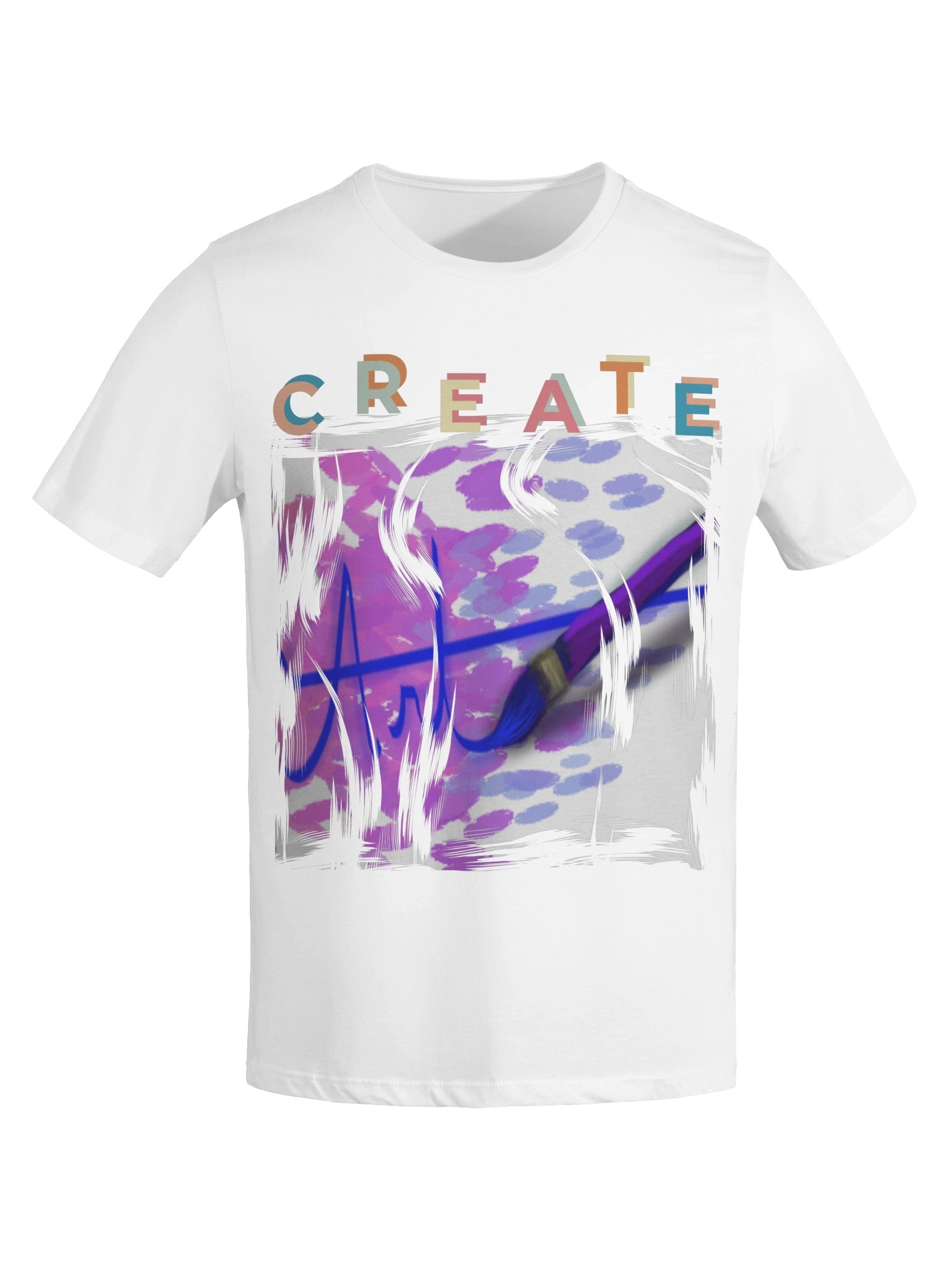 "Create Art" T-Shirt. Women's Bella+Canvas Supersoft Relaxed-fit T-Shirt product image (4)