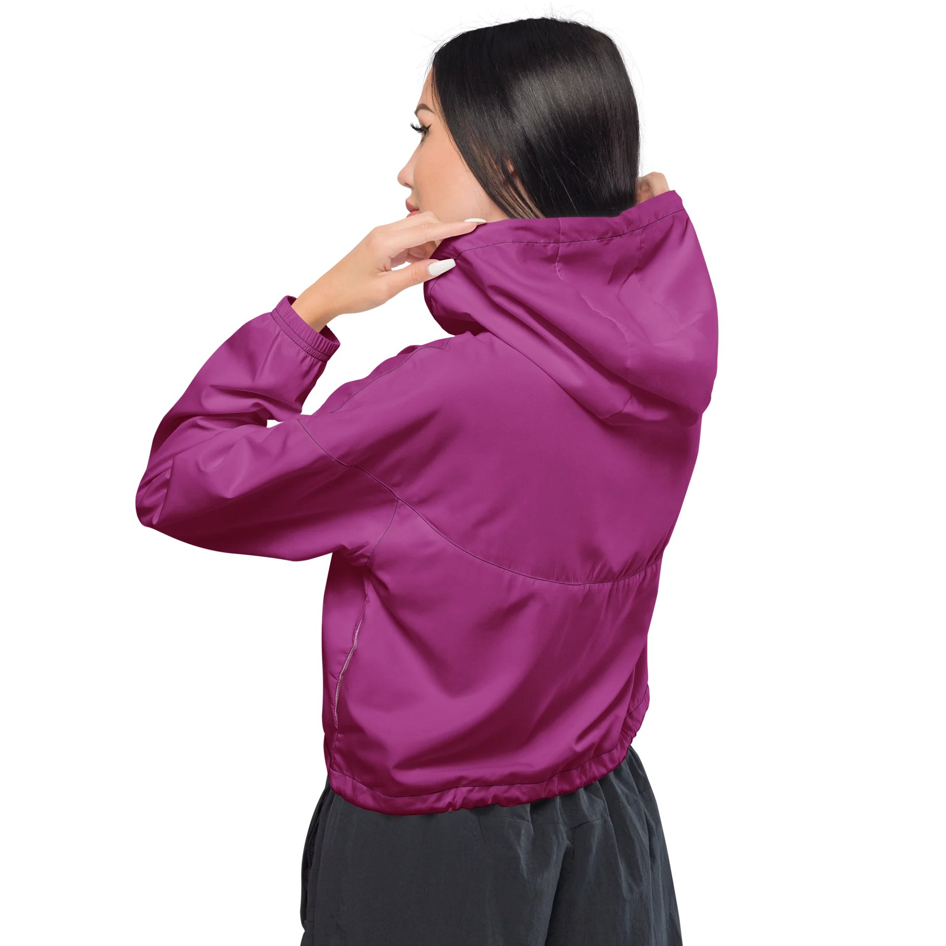 Women's Cropped Windbreaker (Violet) product image (3)