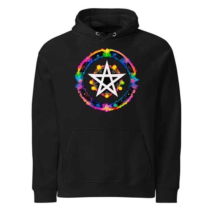 [Pentagram] Unisex Eco Raglan Hoodie product image (1)