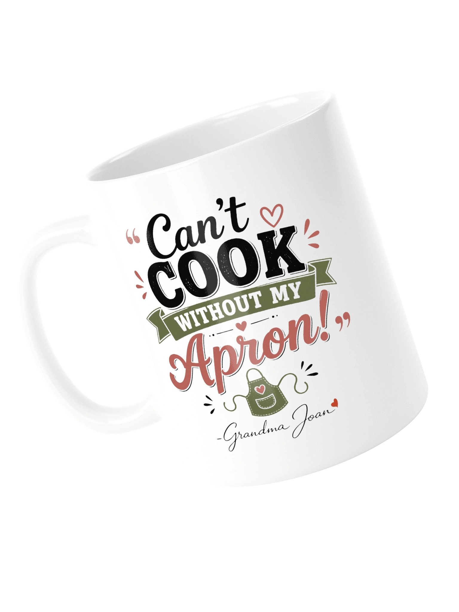 Can't Cook Without My Apron! - White Glossy Mug product image (2)
