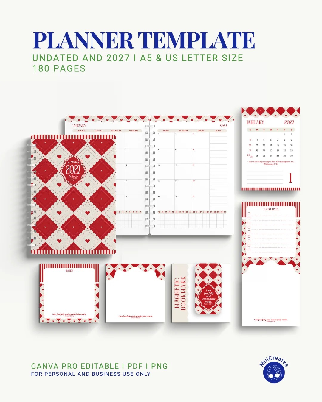2027 & Undated Planner Template (Bundle) product image (10)