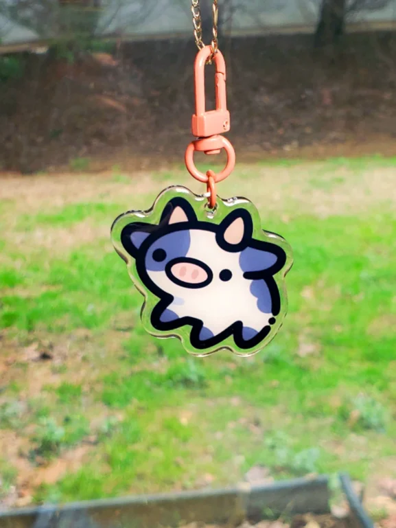 Cow Charm Keychain product image (2)