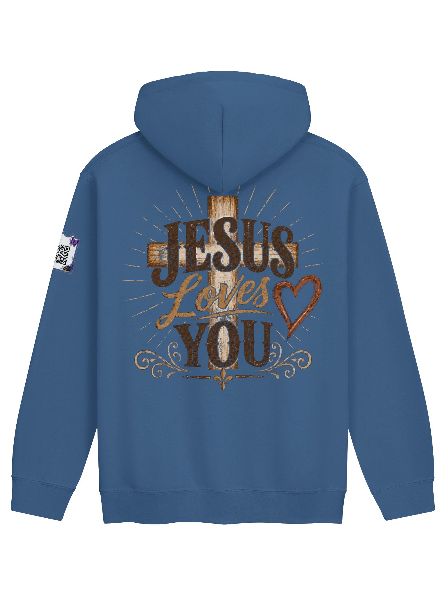 Jesus Loves You (1) Hoodie w/QR product image (1)