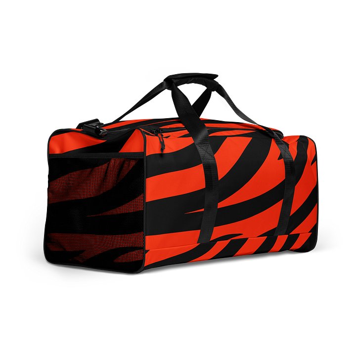 Tiger Print Duffle Bag – Orange Black product image (2)