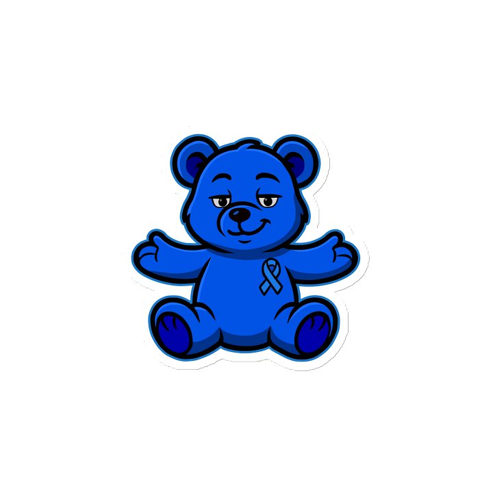 Blue Bear of Sharing Magnet product image (2)
