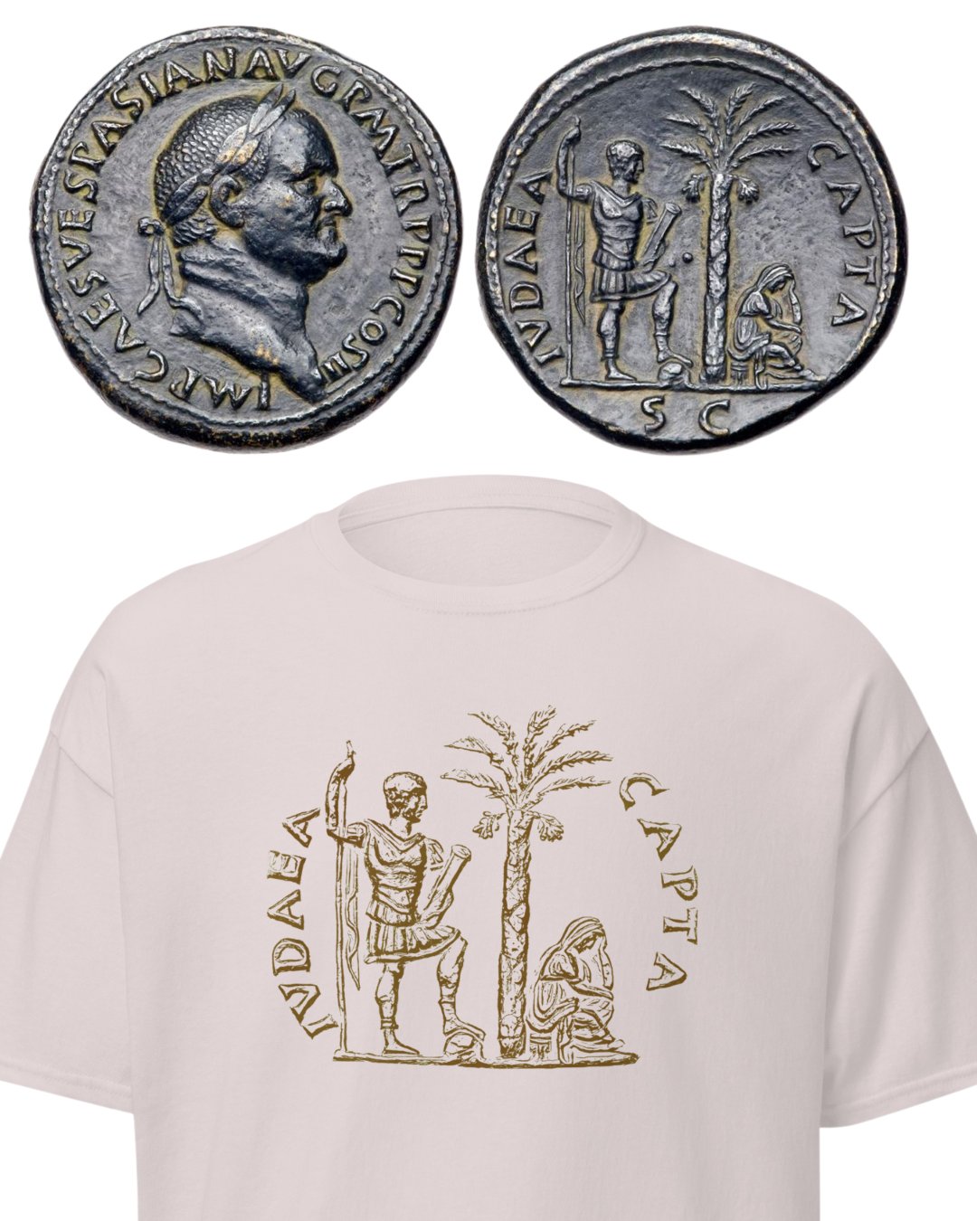 Roman IVDAEA CAPTA Judea Authentic Art T-Shirt product image (8)