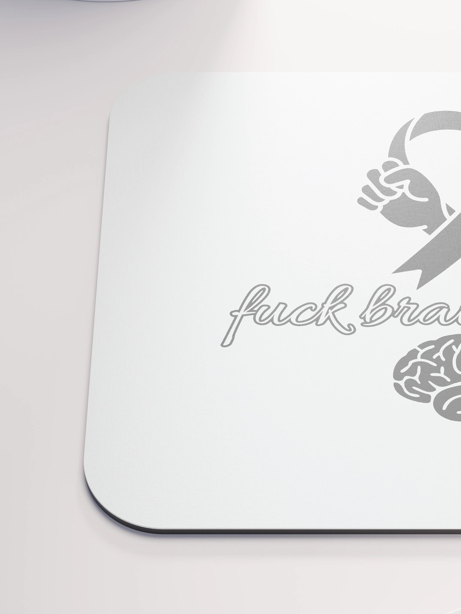 Fuck brain Cancer mouse pad product image (6)