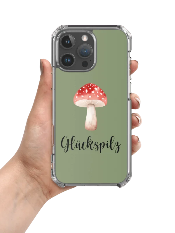 Glückspilz Lucky Mushroom iPhone Clear Case product image (3)