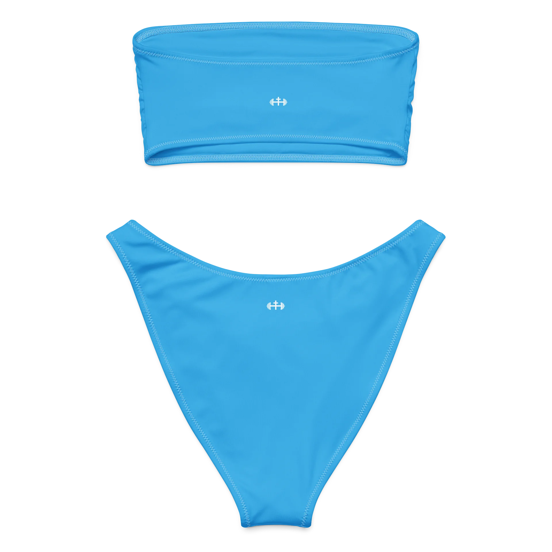 His House Womens Bandeau Bikini Set - Blue Sky product image (4)