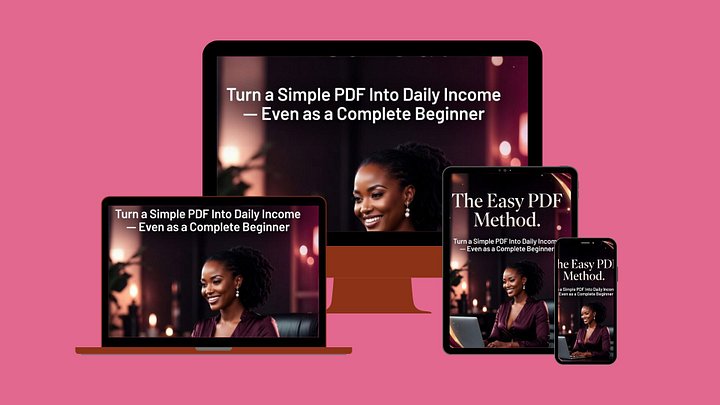 THE EASY PDF METHOD -Turn a Simple PDF Into Daily Income—Even as a Complete Beginner product image (1)