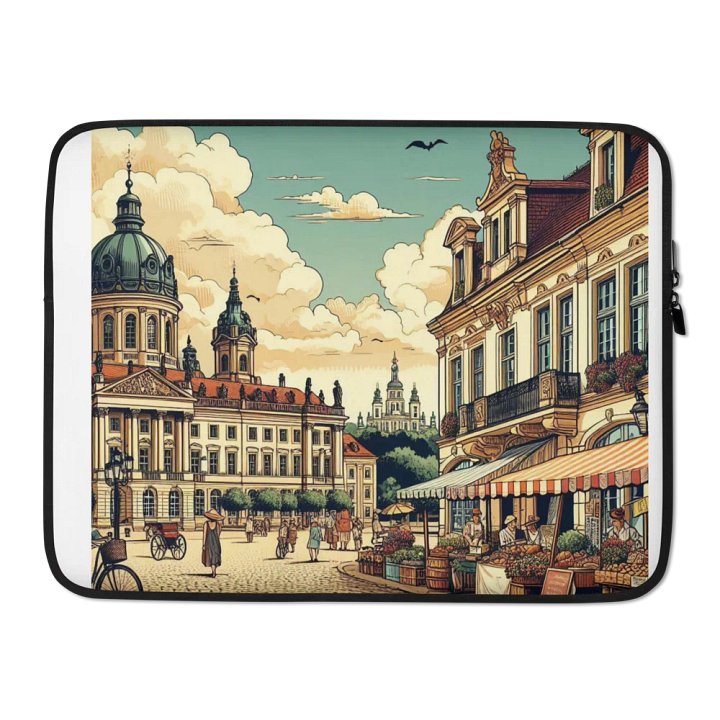 Cityscape Commute Laptop Sleeve | AI Work Postdam city product image (2)