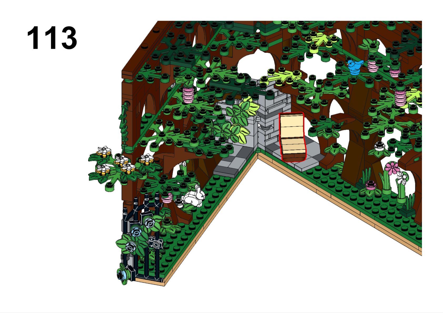 Free LEGO Building Instructions - Secret Garden Book Nook product image (4)