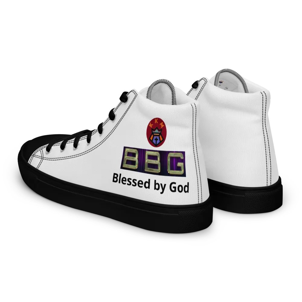 BBG White High Tops - Black Soles product image (3)