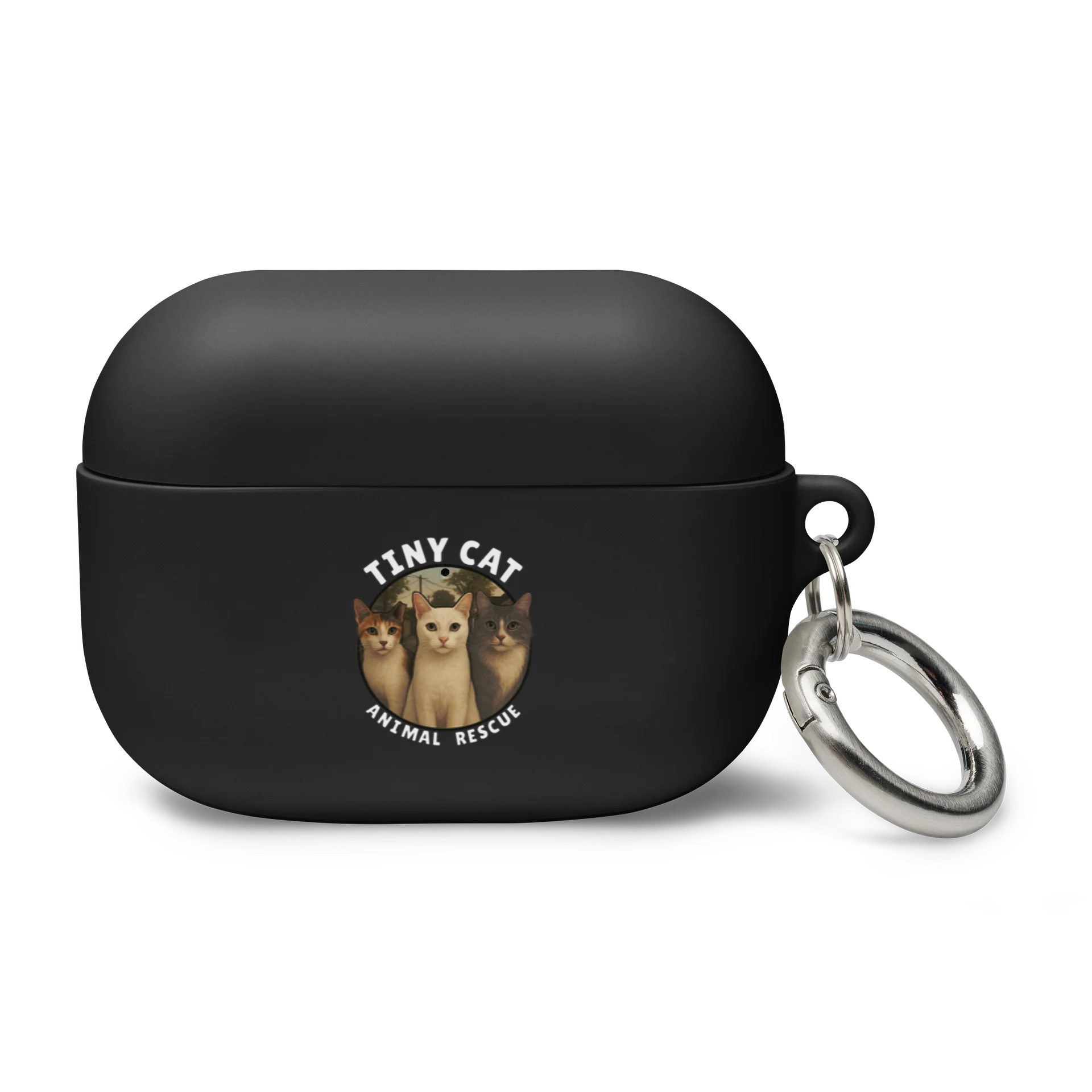 Tiny Cat Logo AirPods Case product image (1)