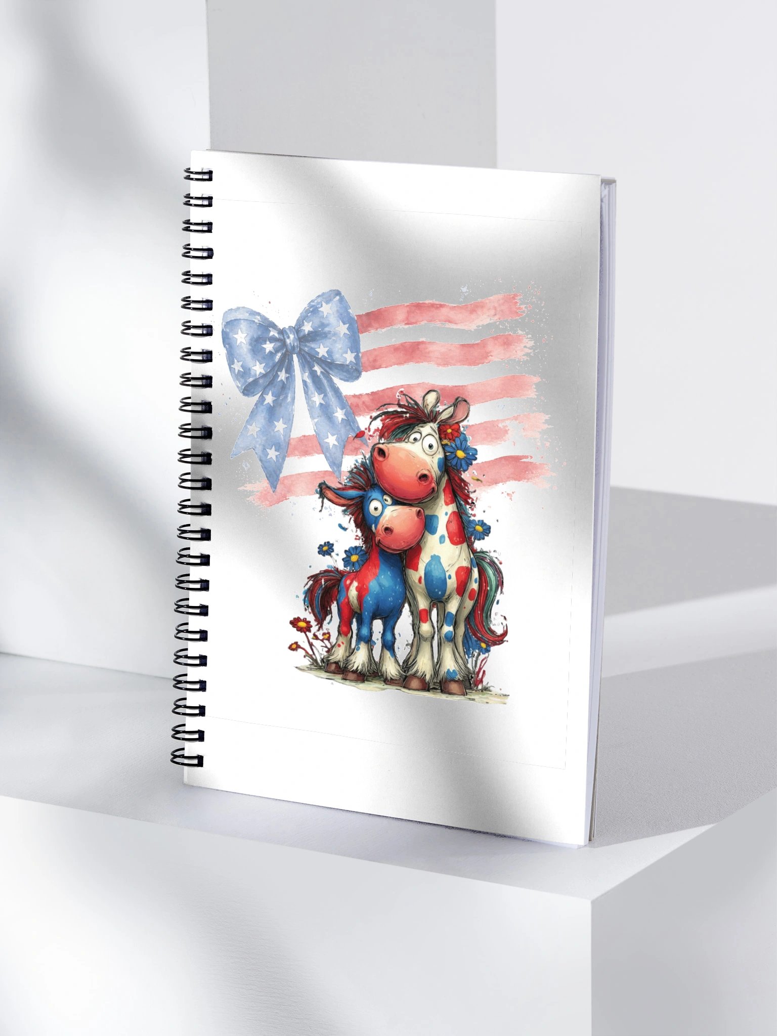 Patriotic Horse Spiral Notebook product image (4)
